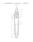 CYCLONE, APPARATUS FOR SEPARATING SLURRY HAVING THE CYCLONE, AND SYSTEM AND METHOD OF SUPPLYING SLURRY USING THE APPARATUS diagram and image