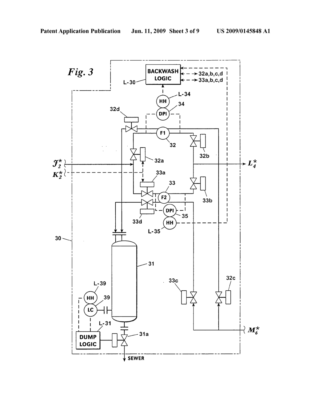 Process and apparatus for treating industrial effluent water with activtated media - diagram, schematic, and image 04