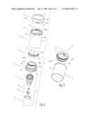 Bottle closure device diagram and image