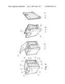 Collapsible and expandable rolling storage system diagram and image