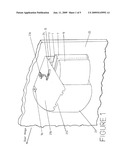 Sanitary door handle diagram and image