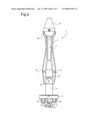 Space shuttle with a device for docking to a satellite diagram and image