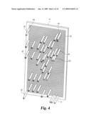 MOUNTING PLATE TO HOLD MEDICAL INSTRUMENTS AND IMPLANTS USING POSTS WITH FLEXIBLE HOLDERS diagram and image