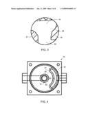 Drainable radial diaphragm valve diagram and image