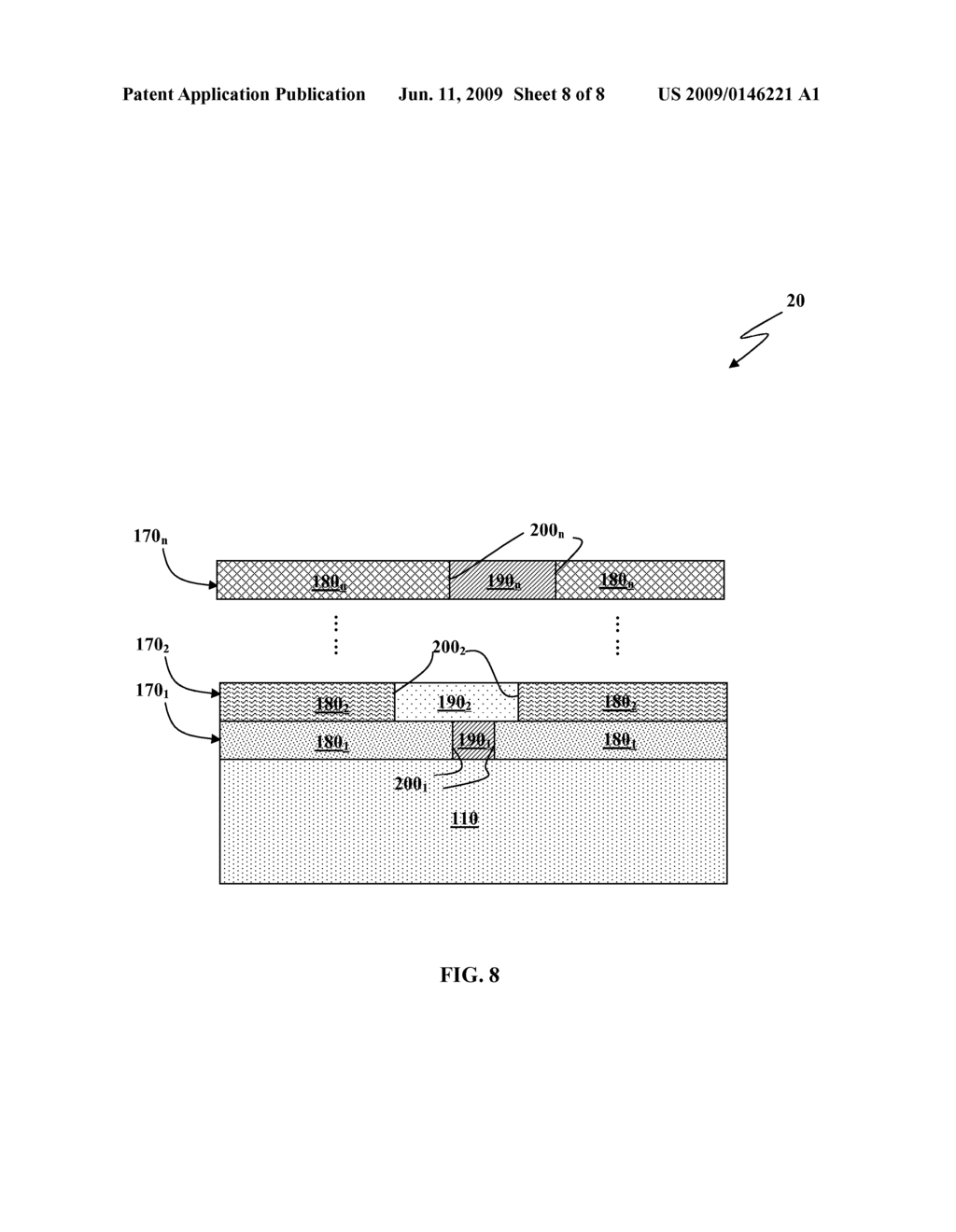 METHOD OF PATTERNING SEMICONDUCTOR STRUCTURE AND STRUCTURE THEREOF - diagram, schematic, and image 09