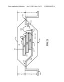 Chip-stacked package structure with asymmetrical leadframe diagram and image