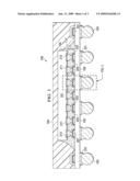 SEMICONDUCTOR DEVICE HAVING SOLDER-FREE GOLD BUMP CONTACTS FOR STABILITY IN REPEATED TEMPERATURE CYCLES diagram and image