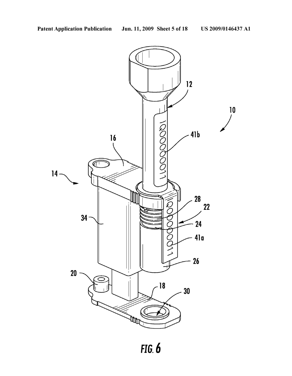 Reusable locking body, of bolt-type seal lock, having open-ended passageway - diagram, schematic, and image 06