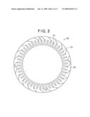 STATOR FOR ROTARY ELECTRIC MACHINE, AND ROTARY ELECTRIC MACHINE USING THE STATOR diagram and image