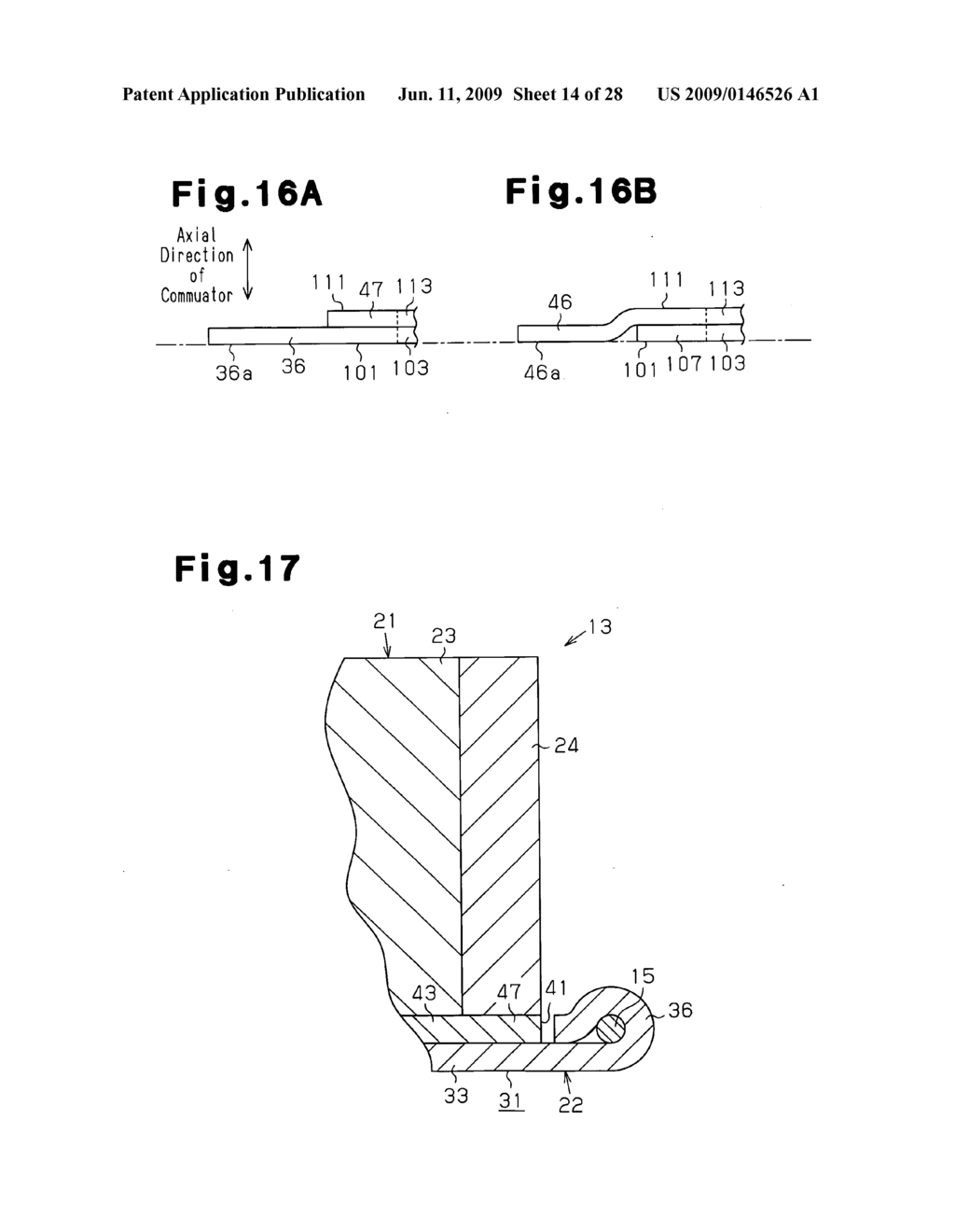 Short-circuit member assembly, commutator, and motor - diagram, schematic, and image 15