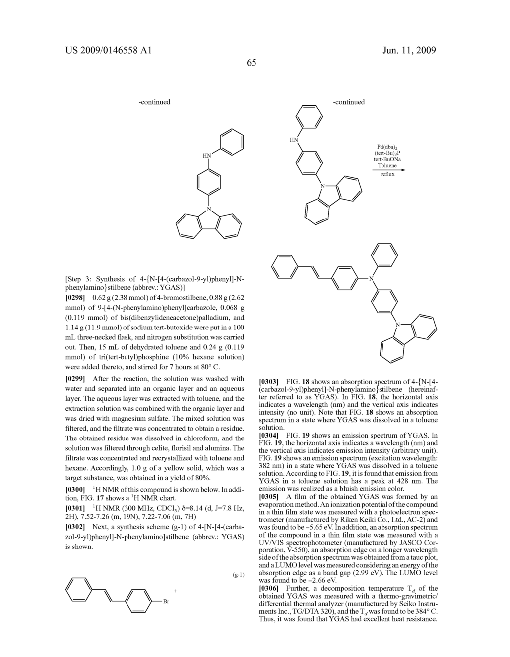 Stilbene Derivatives, Light-Emitting Element and Light-Emitting Device - diagram, schematic, and image 97