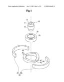 Non-contact rotational angle detecting sensor diagram and image