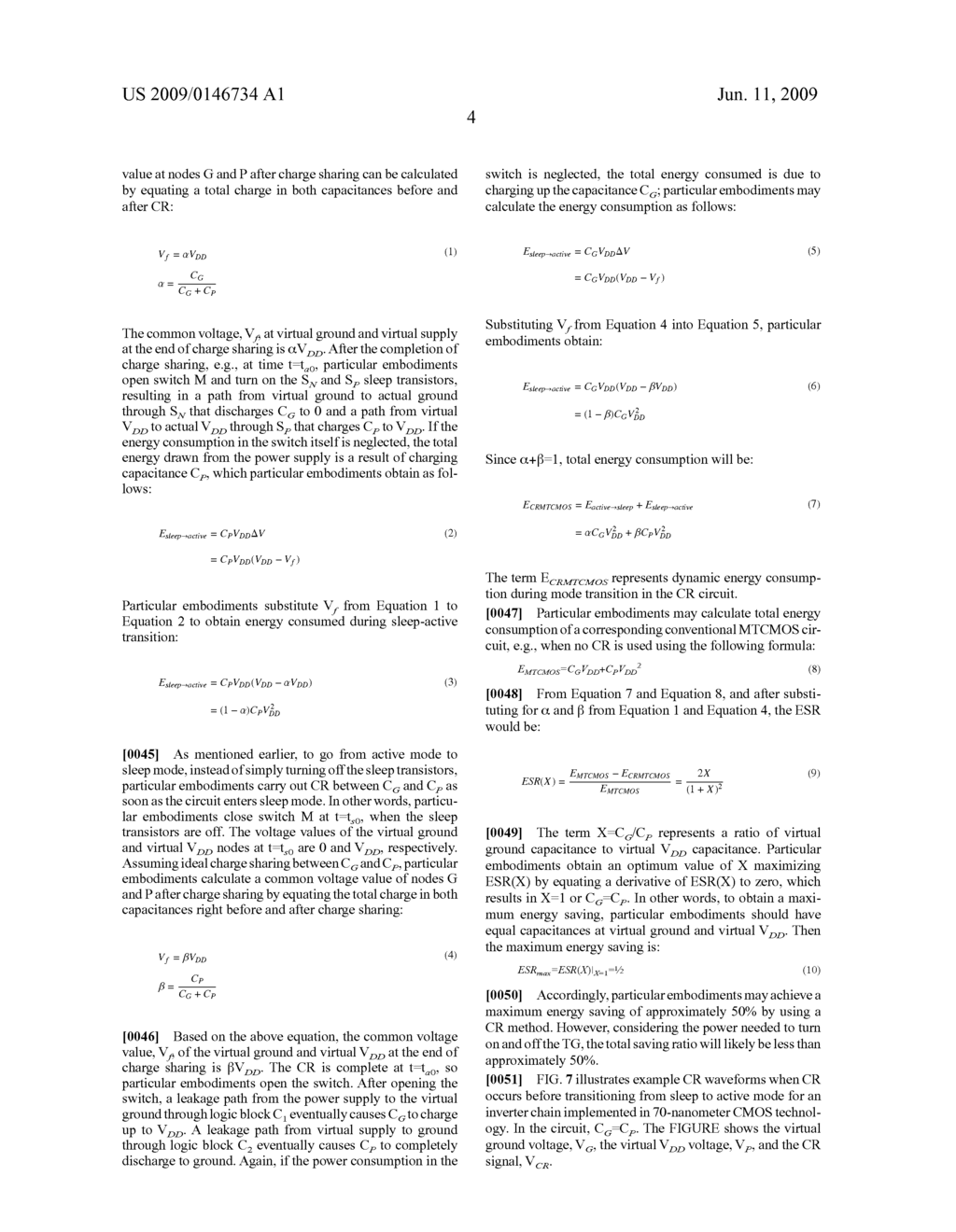 Charge Recycling (CR) in Power Gated Complementary Metal-Oxide-Semiconductor (CMOS) Circuits and in Super Cutoff CMOS (SCCMOS) Circuits - diagram, schematic, and image 10