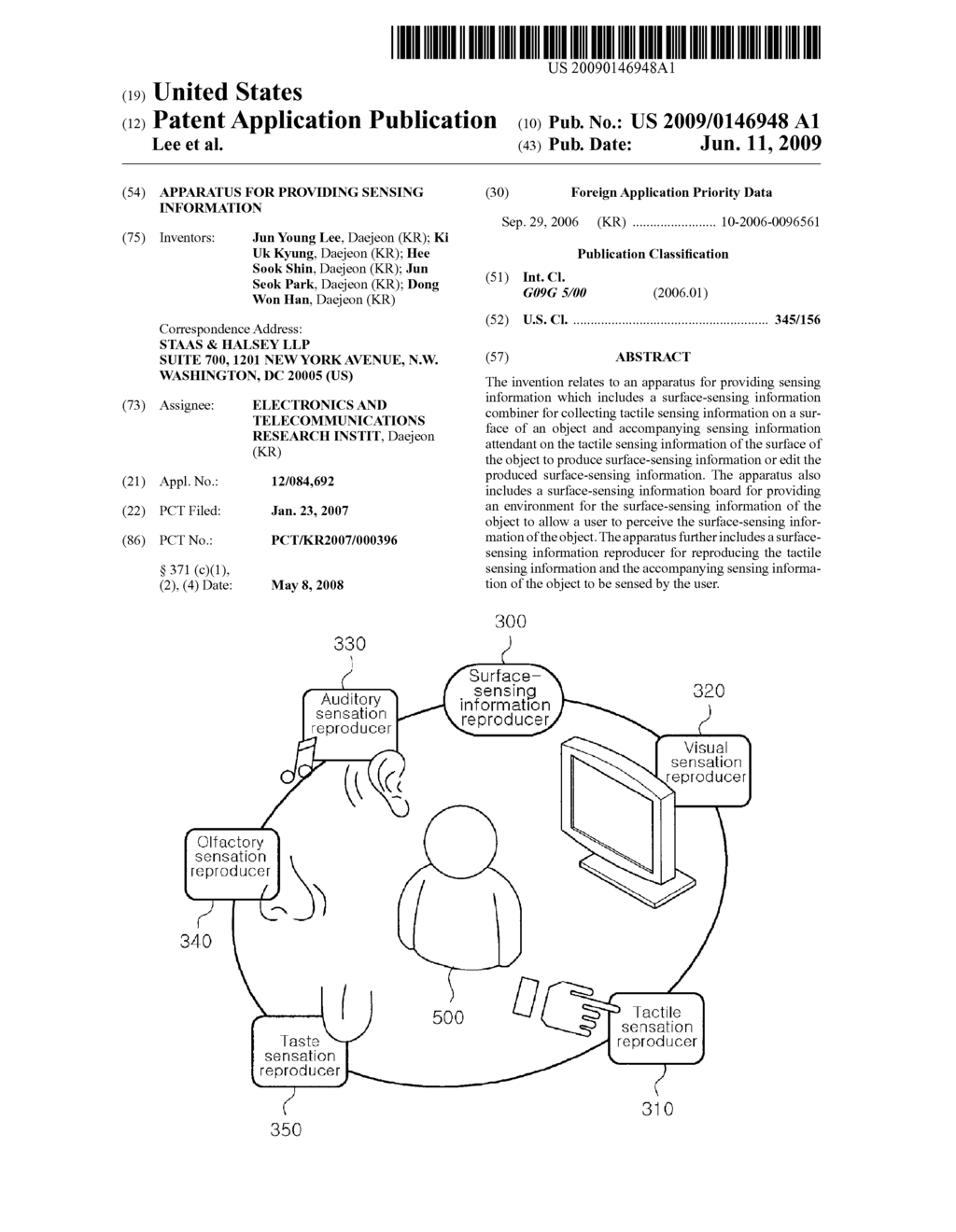 Apparatus for Providing Sensing Information - diagram, schematic, and image 01