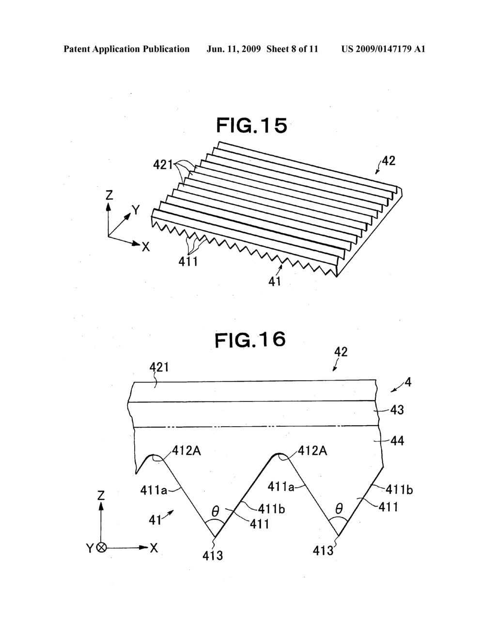 Prism Sheet and Production Method thereof and Surface Light Source Device - diagram, schematic, and image 09