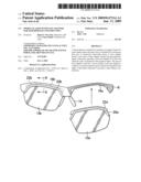 Sports glasses with lens adapter for semi-rimless construction diagram and image