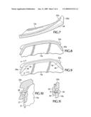 Sports glasses with lens adapter for semi-rimless construction diagram and image