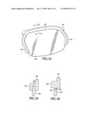 Sports glasses with lens adapter for semi-rimless construction diagram and image