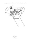 Method for determining the position of a first moving component relative to a second component and device for applying said method diagram and image