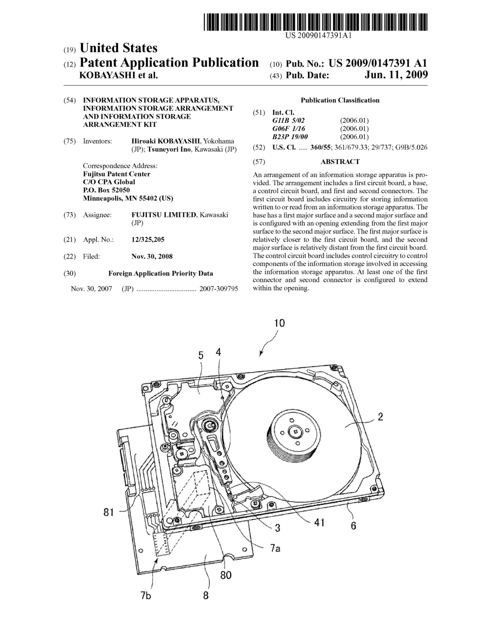 INFORMATION STORAGE APPARATUS, INFORMATION STORAGE ARRANGEMENT AND INFORMATION STORAGE ARRANGEMENT KIT - diagram, schematic, and image 01