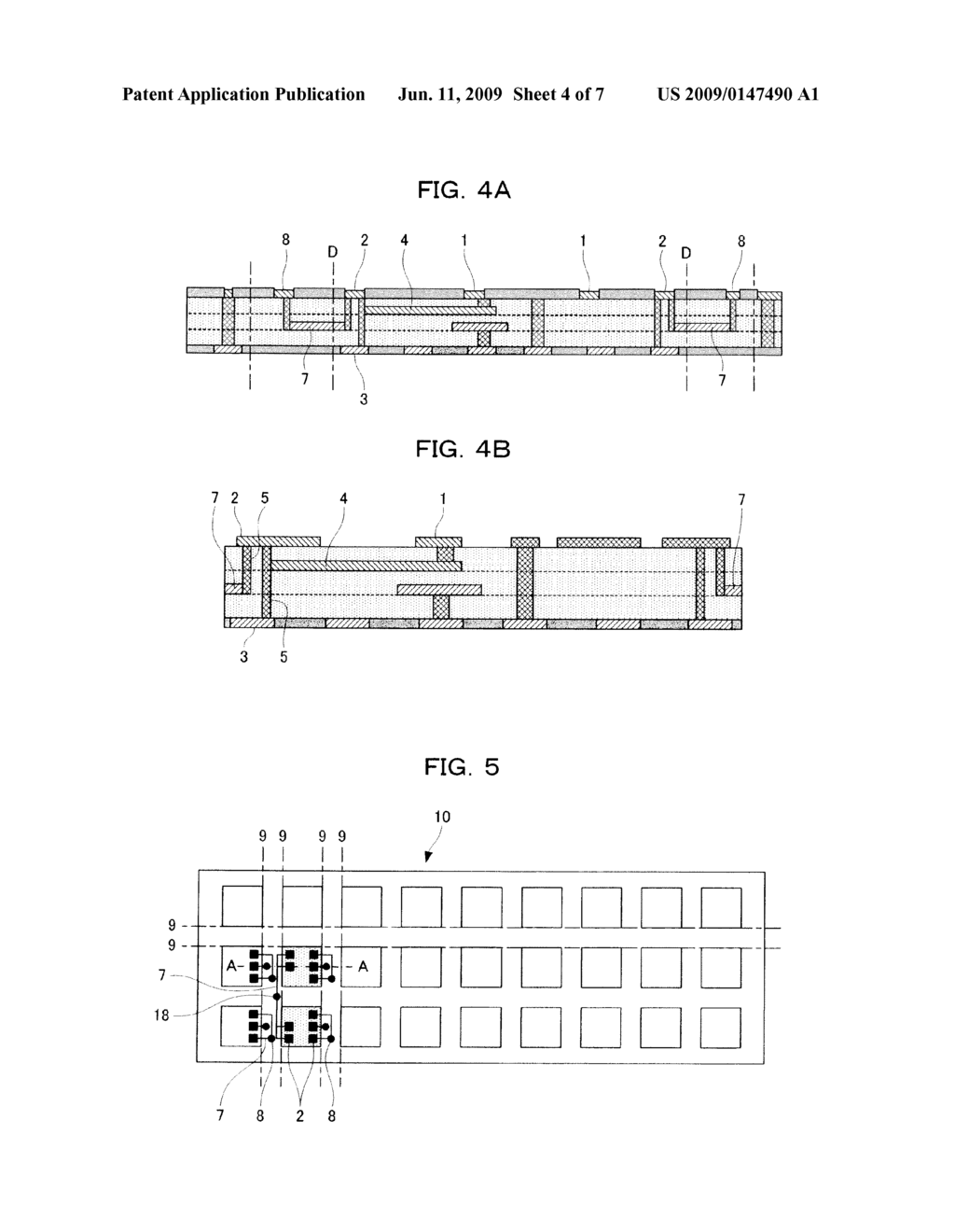 SUBSTRATE FOR WIRING, SEMICONDUCTOR DEVICE FOR STACKING USING THE SAME, AND STACKED SEMICONDUCTOR MODULE - diagram, schematic, and image 05