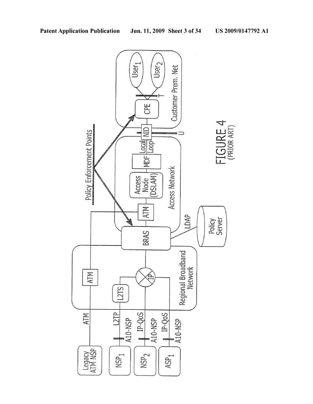 SYSTEMS, METHODS AND COMPUTER PROGRAM PRODUCTS FOR MANAGING QUALITY OF SERVICE, SESSION AUTHENTICATION AND/OR BANDWIDTH ALLOCATION IN A REGIONAL/ACCESS NETWORK (RAN) - diagram, schematic, and image 04