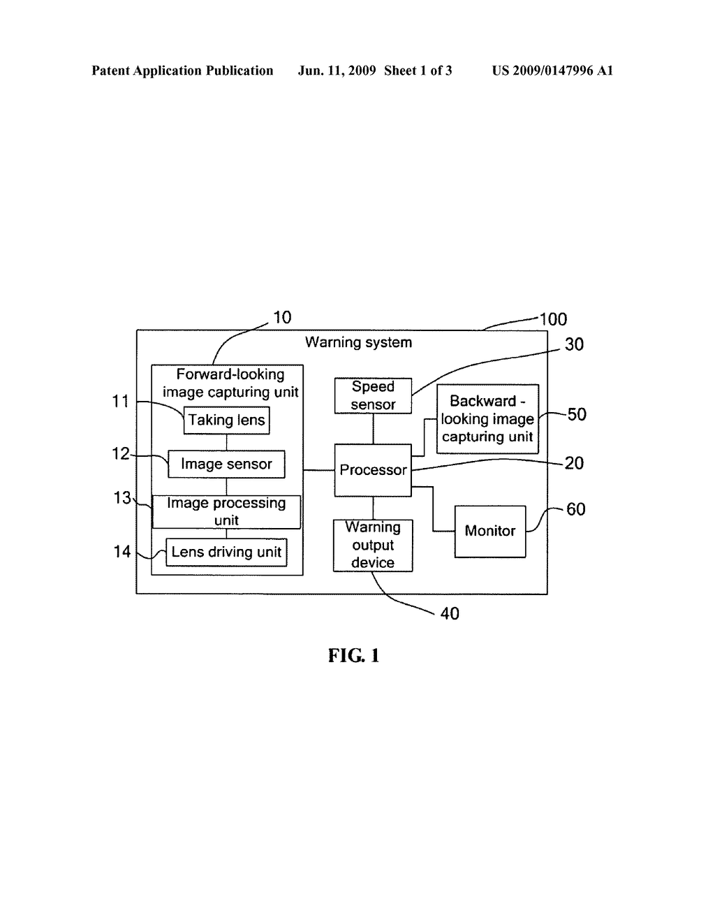SAFE FOLLOWING DISTANCE WARNING SYSTEM AND METHOD FOR A VEHICLE - diagram, schematic, and image 02