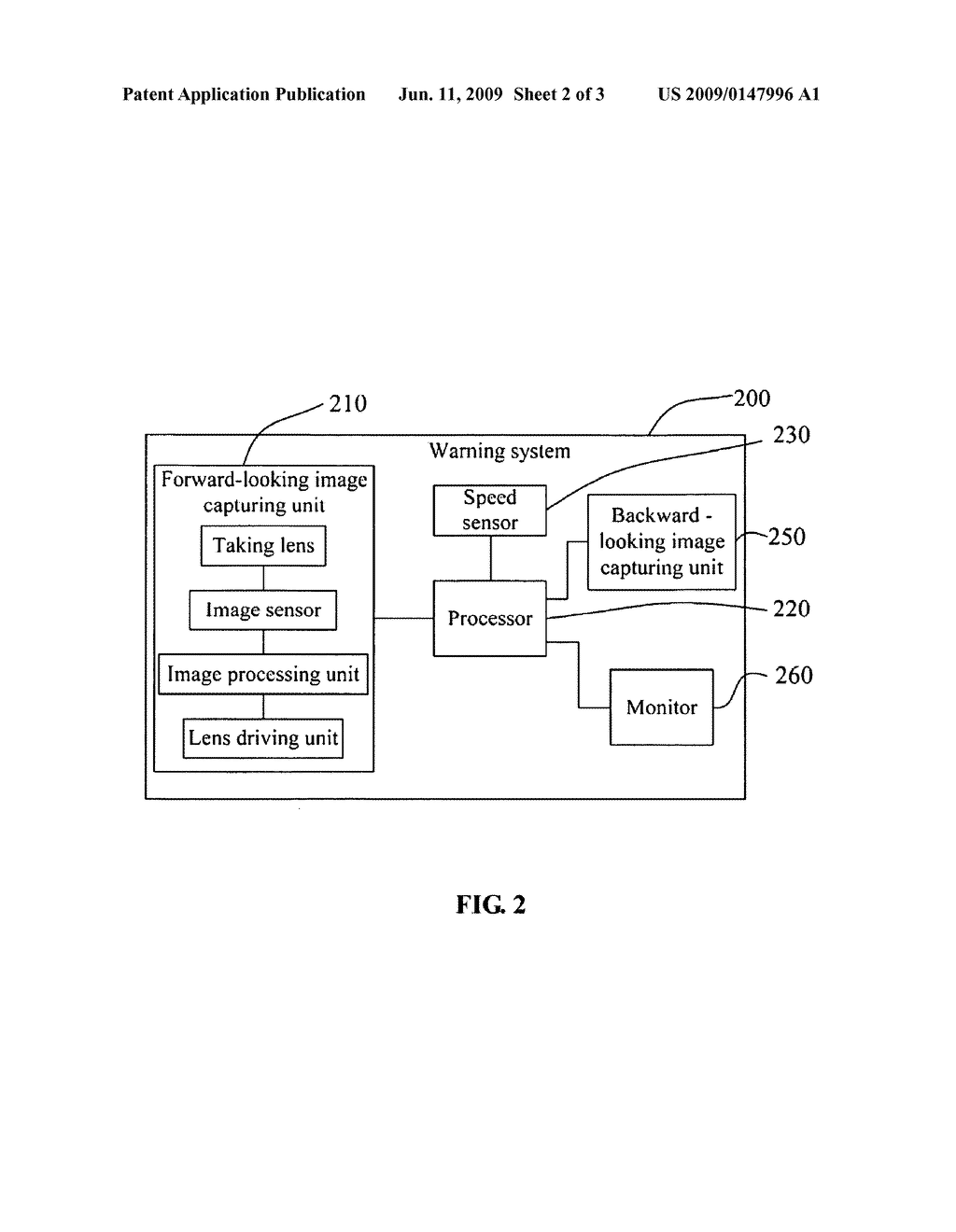 SAFE FOLLOWING DISTANCE WARNING SYSTEM AND METHOD FOR A VEHICLE - diagram, schematic, and image 03