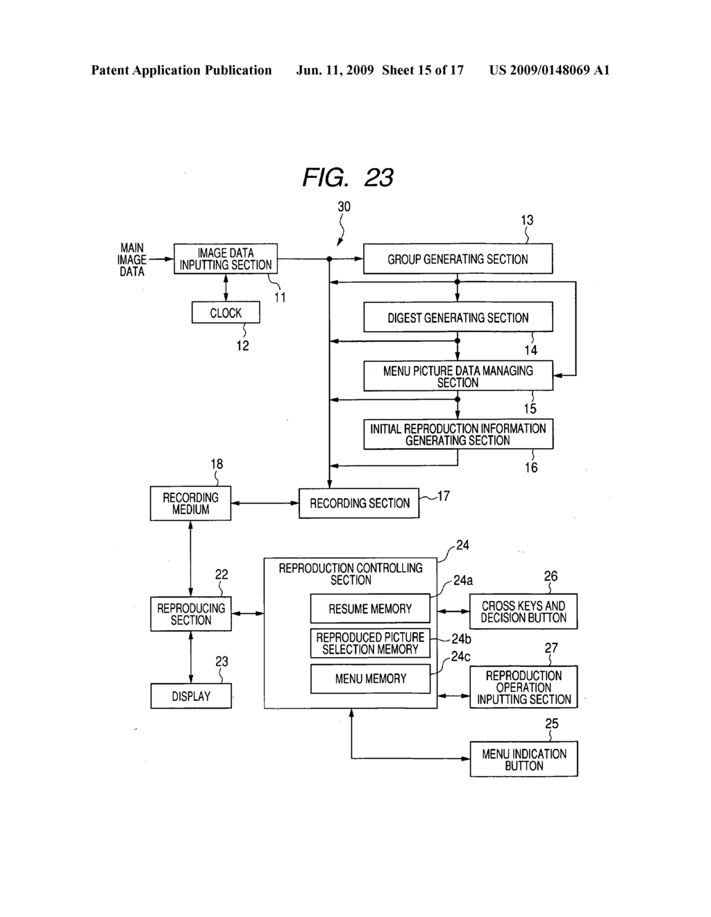 Image-data recording and reproducing apparatus - diagram, schematic, and image 16