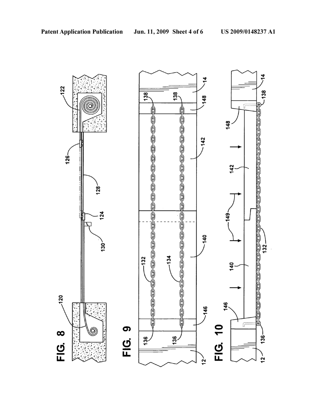 Sea wall system with displaceable and water level actuating components - diagram, schematic, and image 05