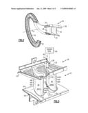 3D CONTOURED VANE ENDWALL FOR VARIABLE AREA TURBINE VANE ARRANGEMENT diagram and image