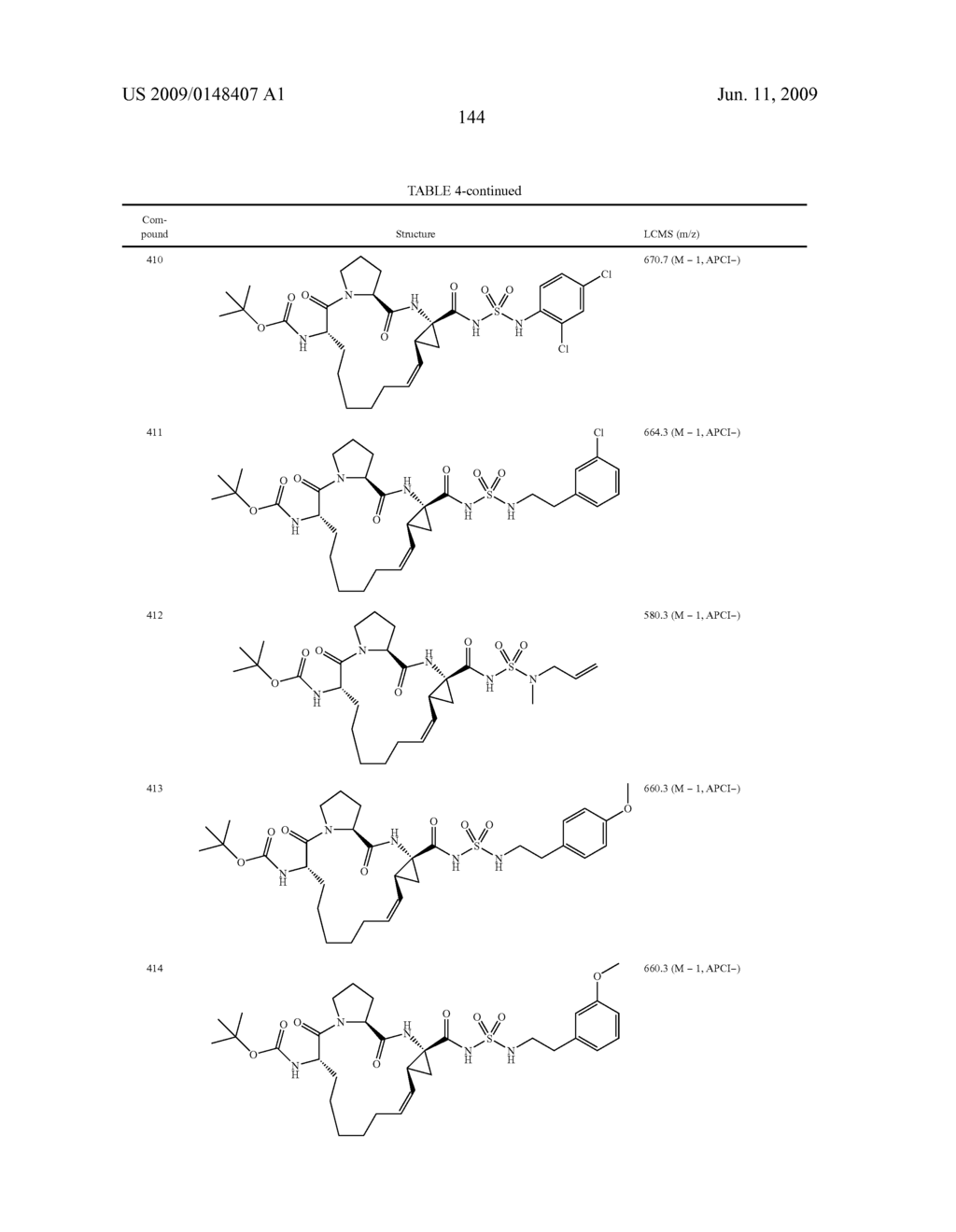 Novel Macrocyclic Inhibitors of Hepatitis C Virus Replication - diagram, schematic, and image 145