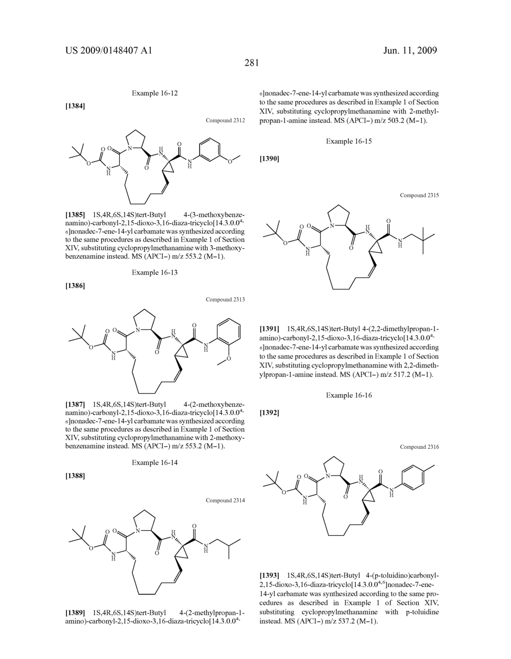 Novel Macrocyclic Inhibitors of Hepatitis C Virus Replication - diagram, schematic, and image 282