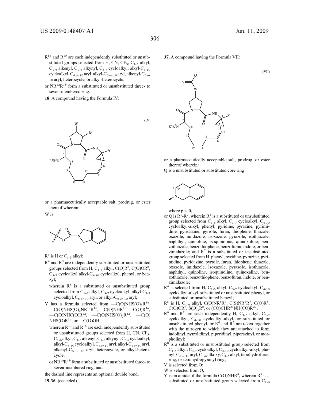 Novel Macrocyclic Inhibitors of Hepatitis C Virus Replication - diagram, schematic, and image 307