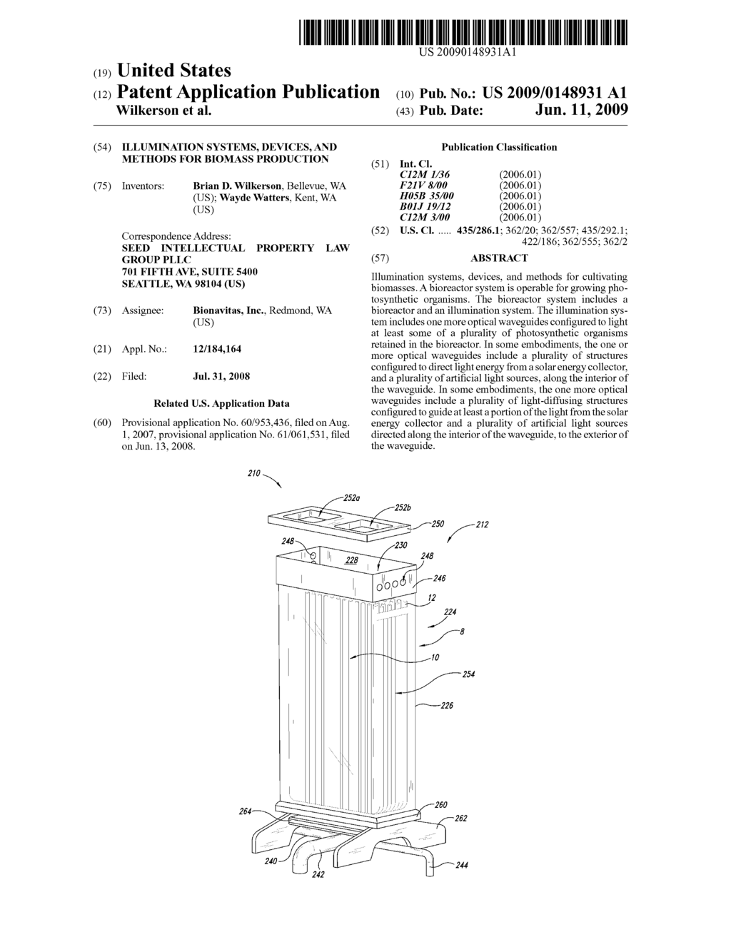 ILLUMINATION SYSTEMS, DEVICES, AND METHODS FOR BIOMASS PRODUCTION - diagram, schematic, and image 01