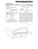 GOLF CLUB HEAD WTIH MULTIPLE UNDERCUTS diagram and image