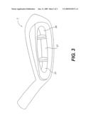 GOLF CLUB HEAD WTIH MULTIPLE UNDERCUTS diagram and image