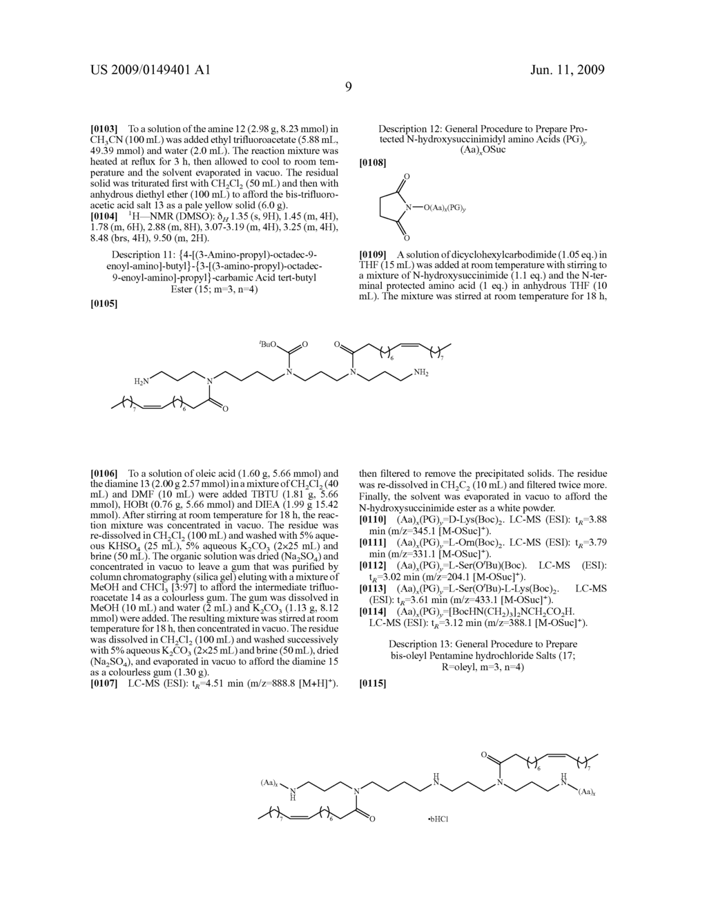 AMIDE AND PEPTIDE DERIVATIVES OF TETRAALKYLENEPENTAMINES AS TRANSFECTION AGENTS - diagram, schematic, and image 20