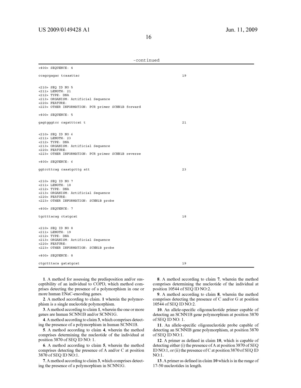 Methods for Assessing the Predisposition or Susceptibility to COPD - diagram, schematic, and image 17