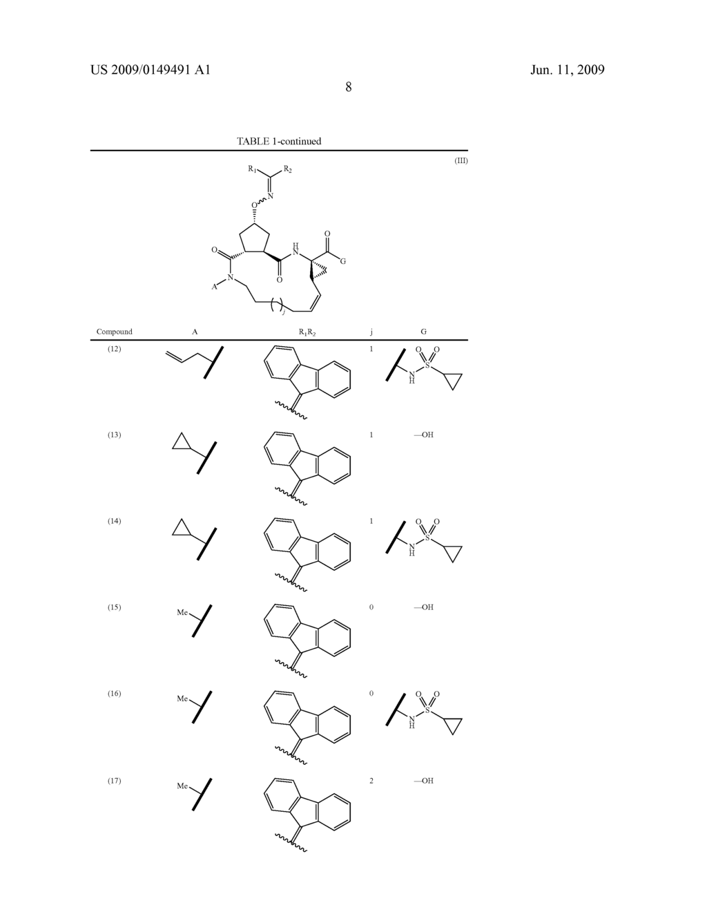 CARBOCYCLIC OXIME HEPATITIS C VIRUS SERINE PROTEASE INHIBITORS - diagram, schematic, and image 09