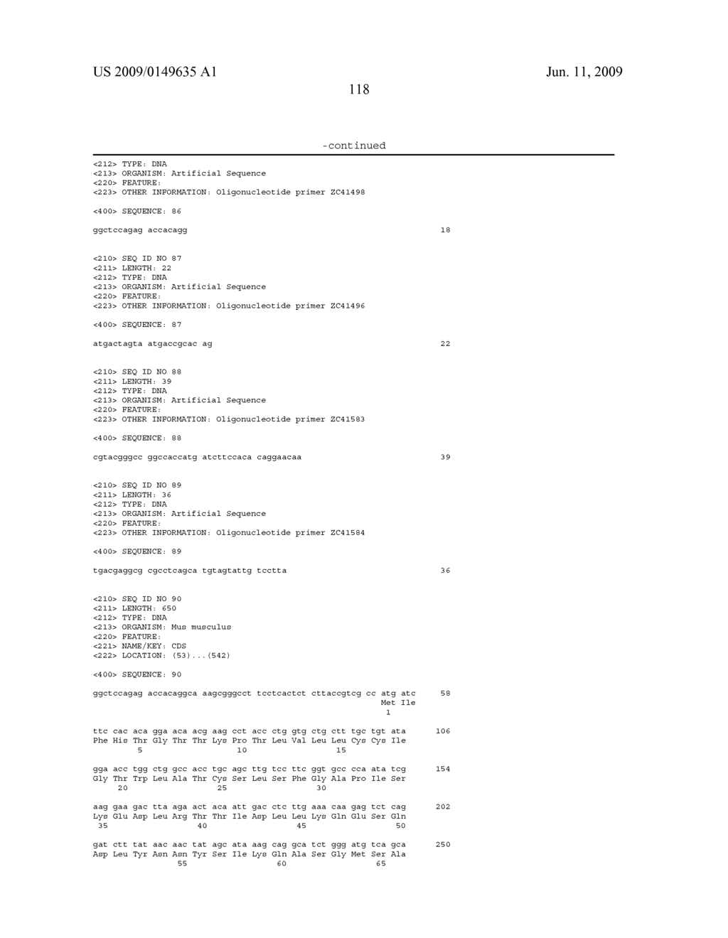 ANTIBODIES TO HUMAN ZCYTOR17 LIGAND - diagram, schematic, and image 126