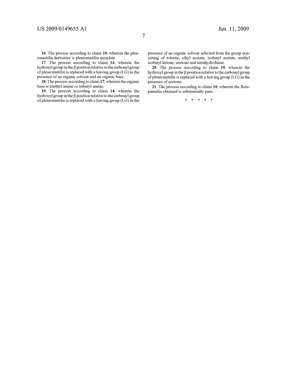 Process for the preparation of Retapamulin and its intermediates - diagram, schematic, and image 08