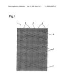 FLAT IMPLANT, PARTICULARLY A HERNIA MESH diagram and image