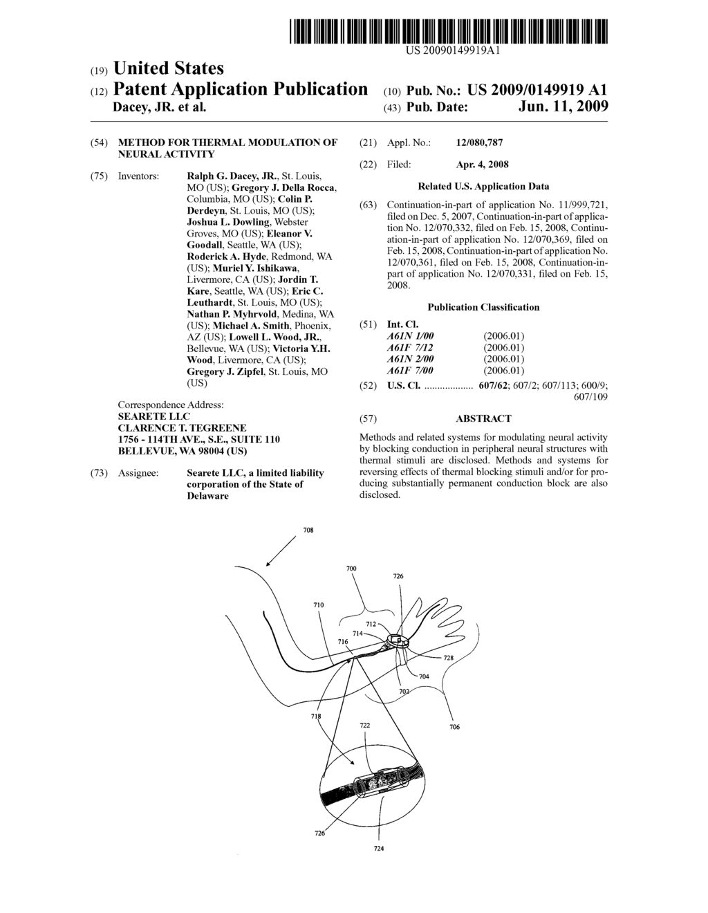 Method for thermal modulation of neural activity - diagram, schematic, and image 01