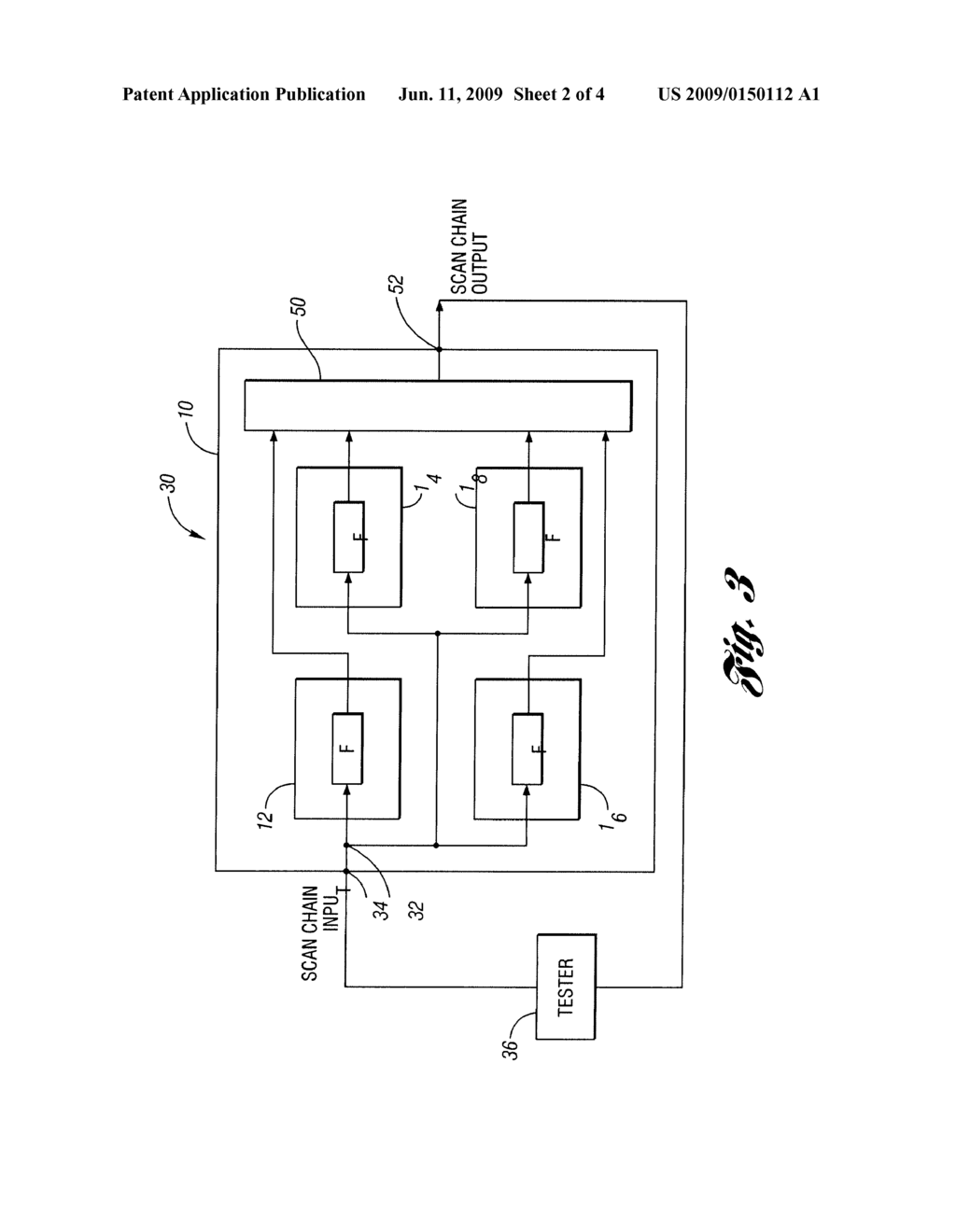 SCAN METHOD AND SYSTEM OF TESTING CHIP HAVING MULTIPLE CORES - diagram, schematic, and image 03