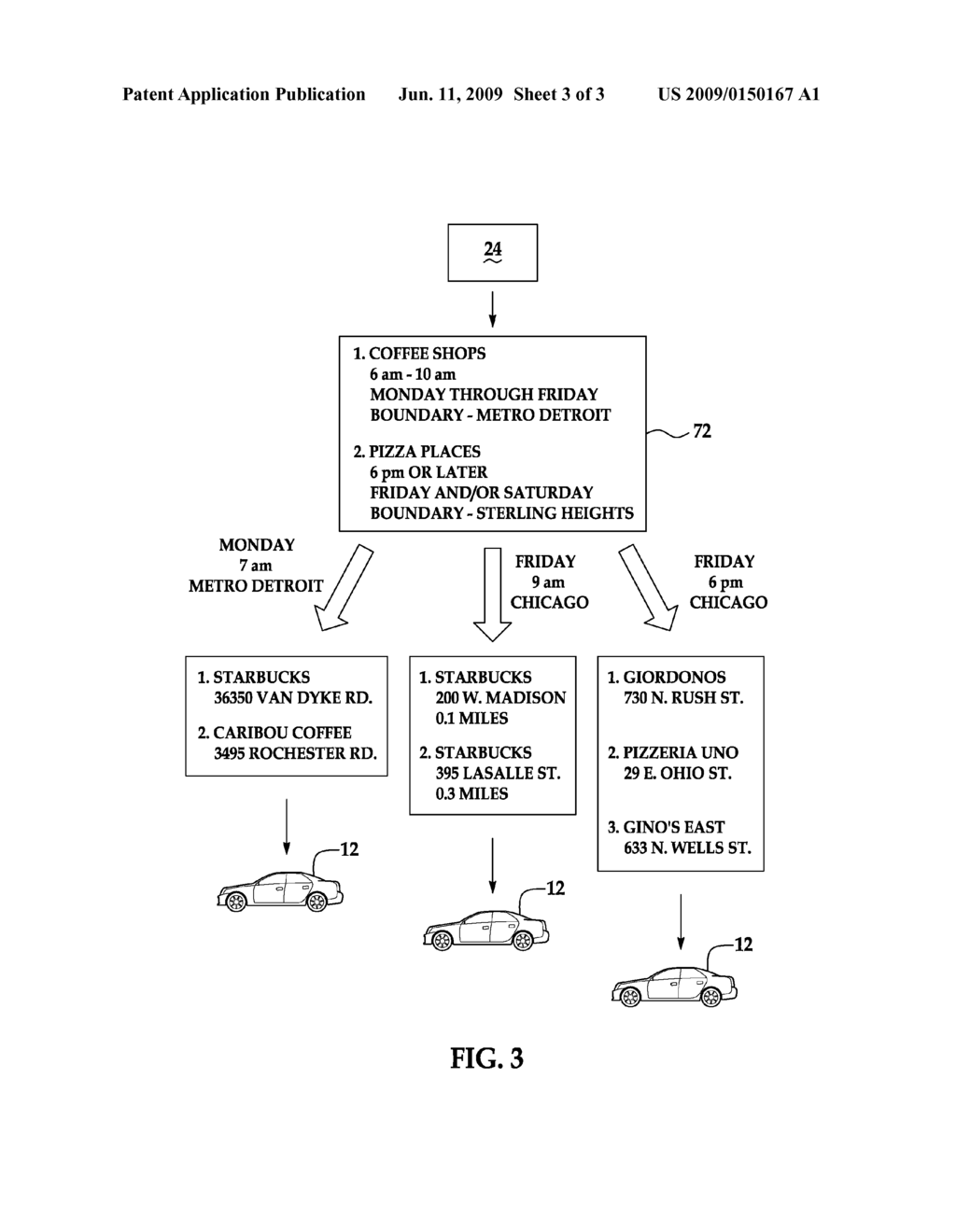 METHOD FOR ORGANIZING DATA PRESENTED TO A USER IN A VEHICLE - diagram, schematic, and image 04