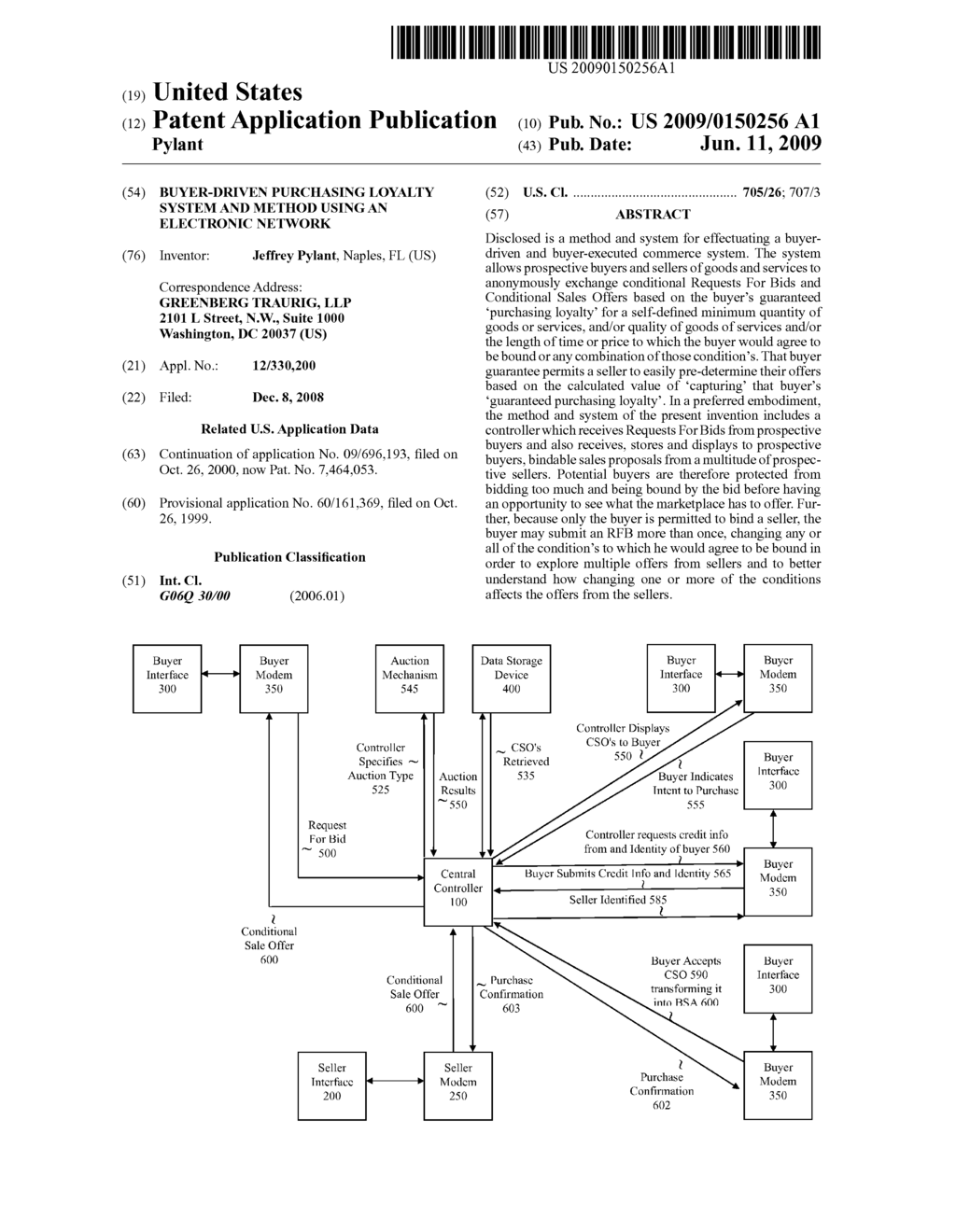 BUYER-DRIVEN PURCHASING LOYALTY SYSTEM AND METHOD USING AN ELECTRONIC NETWORK - diagram, schematic, and image 01