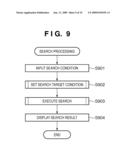 DOCUMENT PROCESSING APPARATUS AND SEARCH METHOD diagram and image