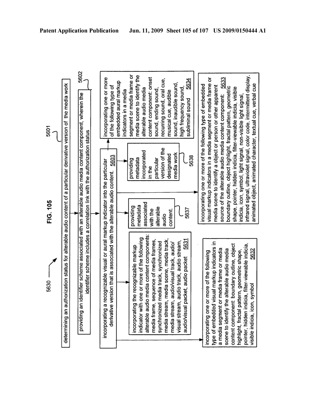 Media markup for audio content alteration - diagram, schematic, and image 106