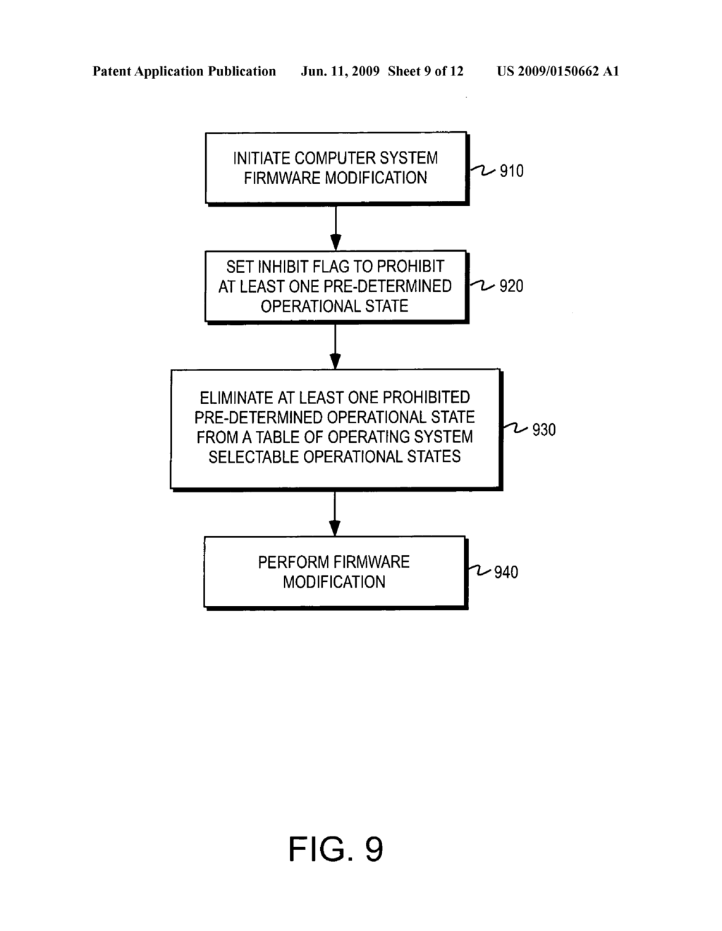 Firmware modification in a computer system environment supporting operational state changes - diagram, schematic, and image 10